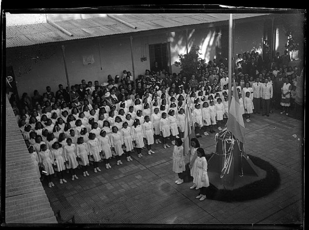 Inauguración Mástil Colegio San Luis Gonzaga