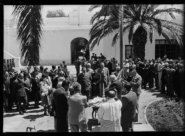 Inauguración mástil de la Policía 1
