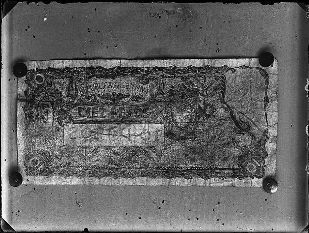 Reverso del Billete de Diez Pesos