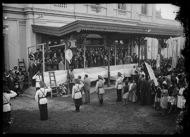 Acto en Estación de Ferrocarril