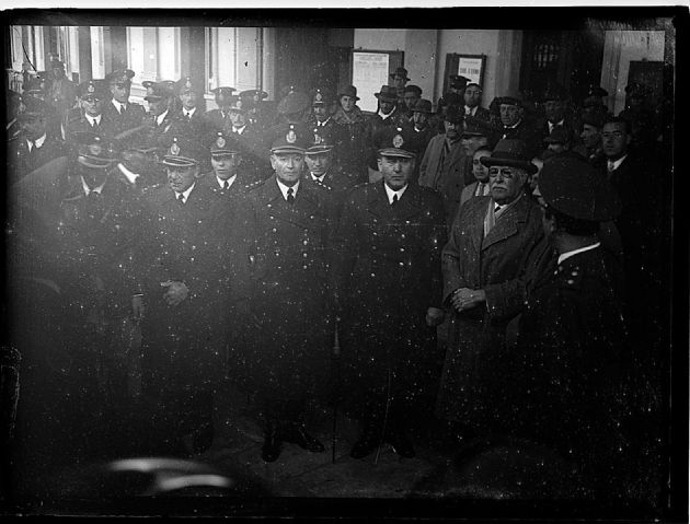 Don Toribio Mendoza en la Estación de Trenes