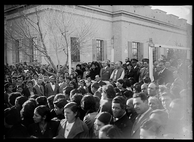 Toribio Mendoza en acto