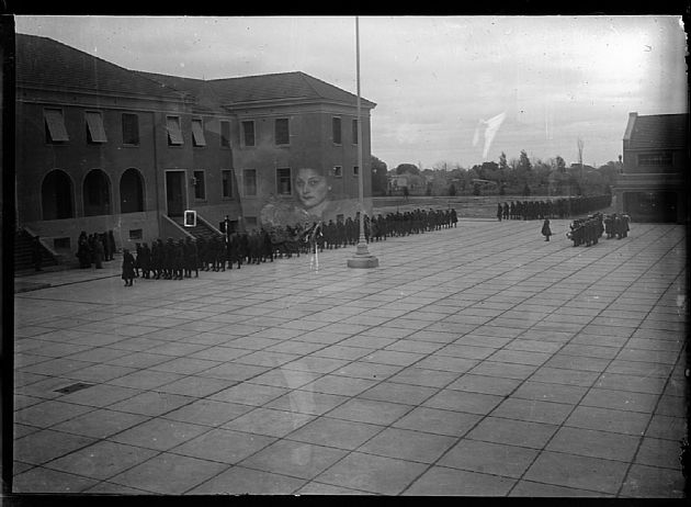 Formación en la Plaza de Armas