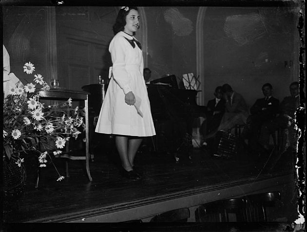 Alumna de la escuela Paula Domínguez de Bazán