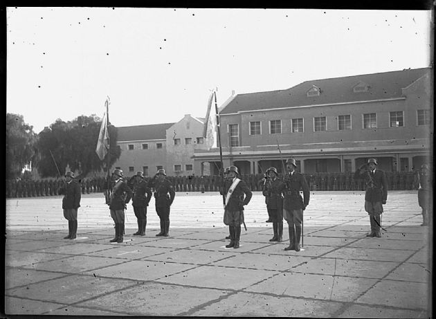 Formación en la Plaza de Armas 1