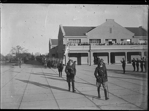 Formación en la Plaza de Armas 5
