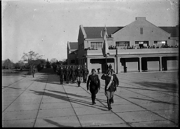 Formación en la Plaza de Armas 7