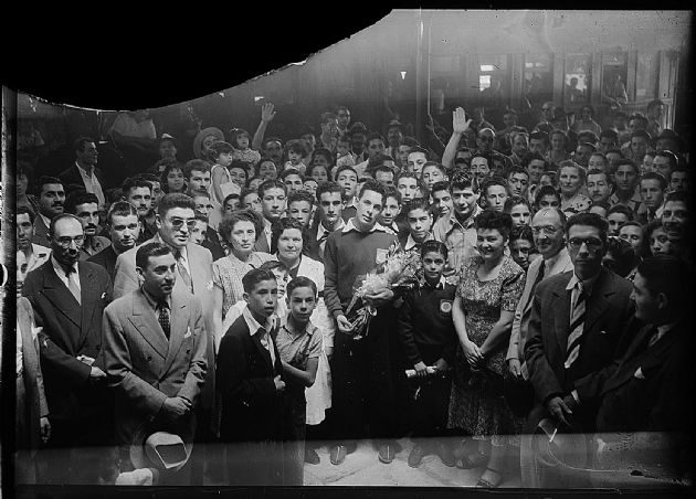 Recepción en Estación de Ferrocarril