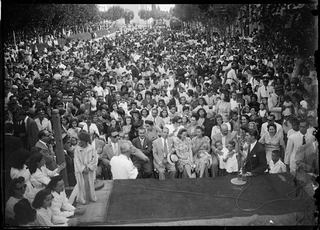 Acto sobre calle San Martín