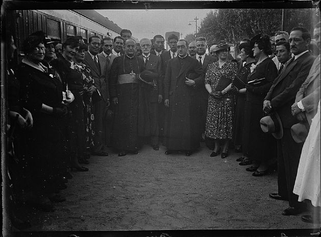 Recepción en Estación de Ferrocarril