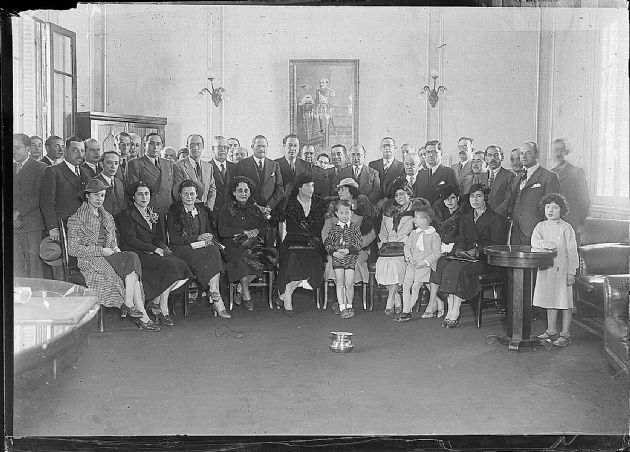Recepción de damas de la Sociedad de Beneficencia