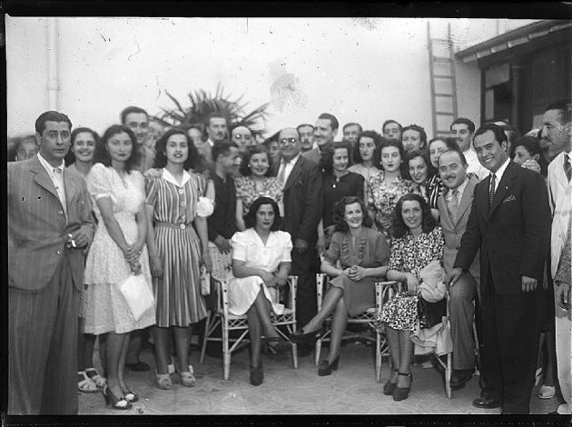 En el patio